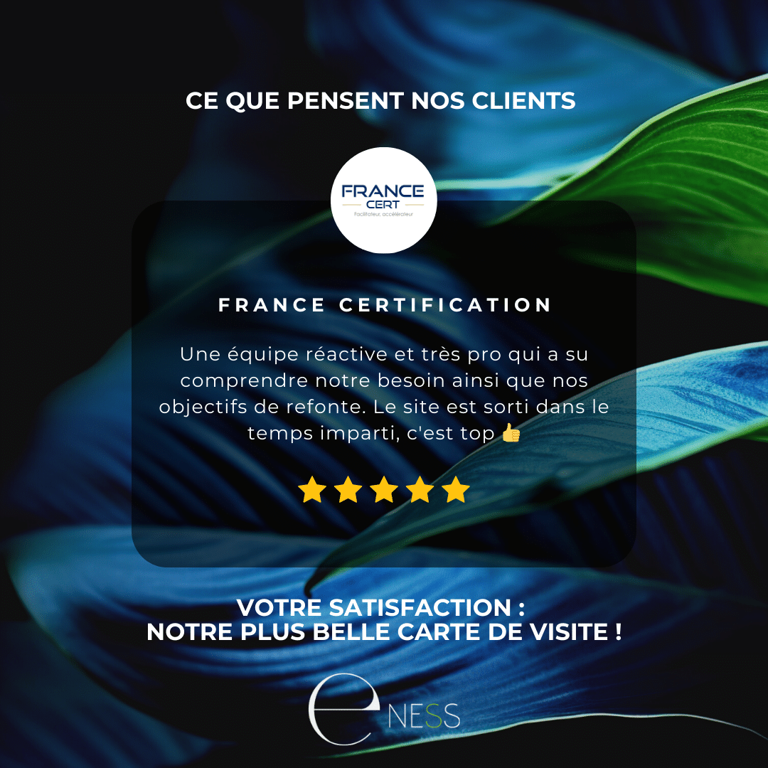 Avis client France Certification - Quimper Brest